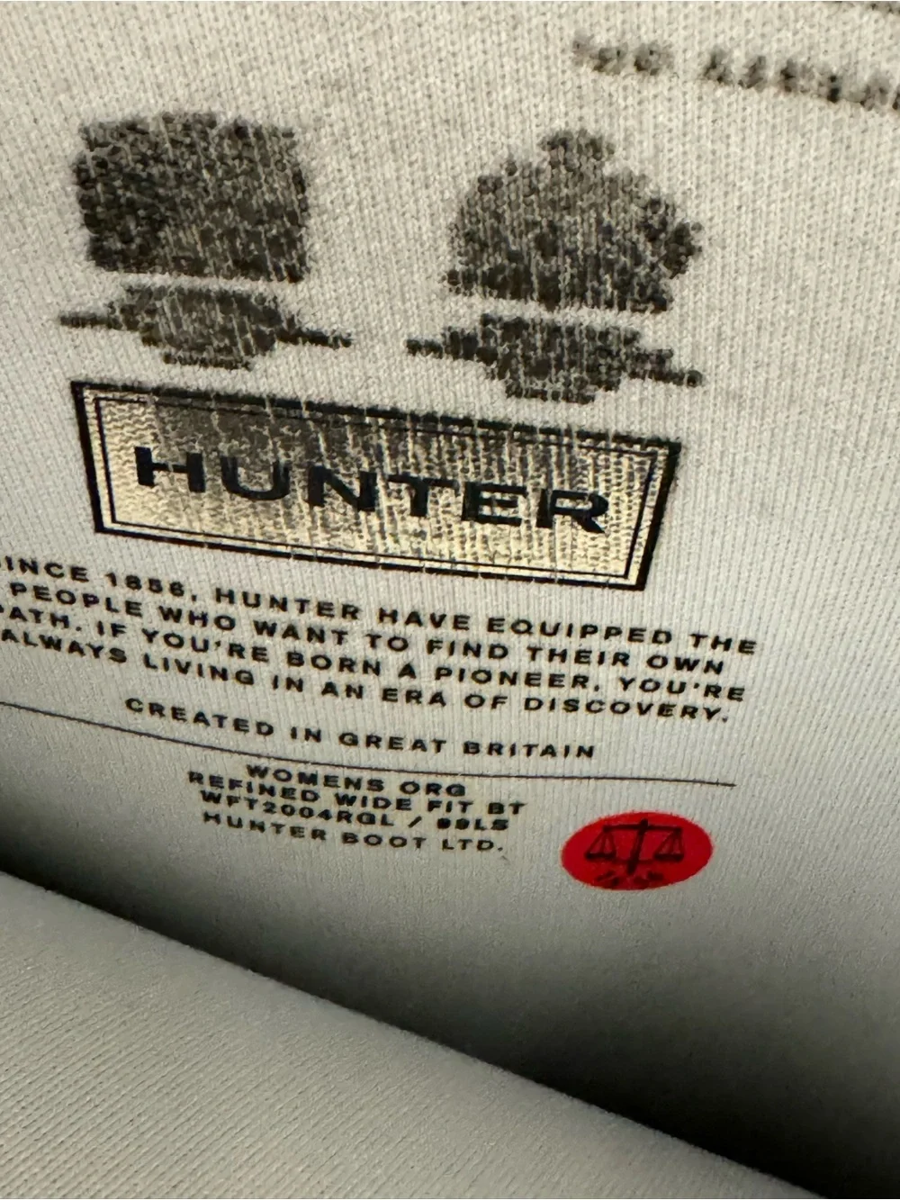 Hunter Original Tall Women's Refined GLOSS Tall Rain Boots Stormy Gray Size 7
